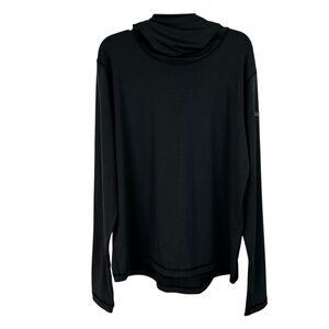 Ushood Women’s Athletic Pullover Hoodie Shirt Sz XL Dark Gray Thumbholes Stretch